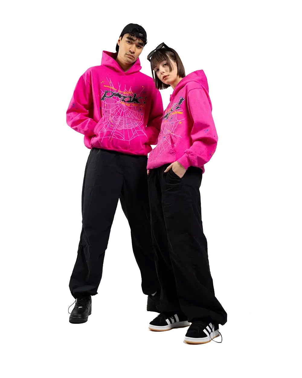 "Sp5der" Hoodie Pink