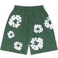 "Flower" Shorts Green