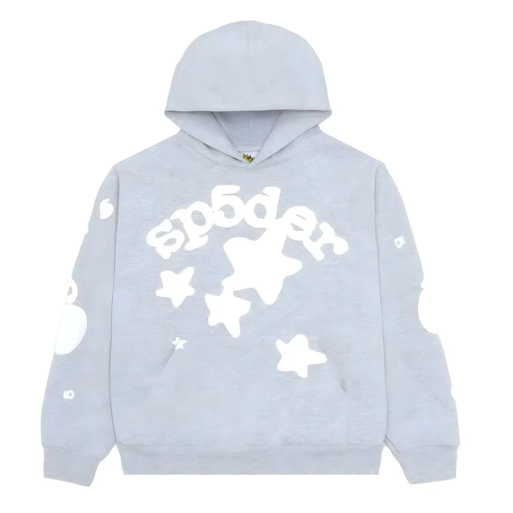 "Sp5der" Hoodie Light Grey